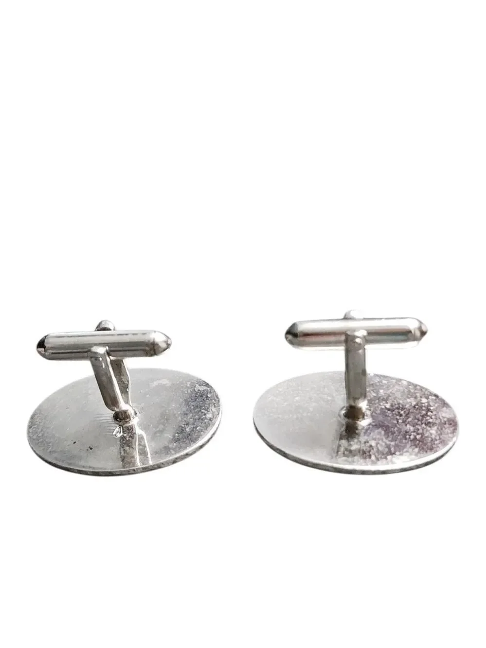 Oval Black Onyx Silver-Trim Cufflinks